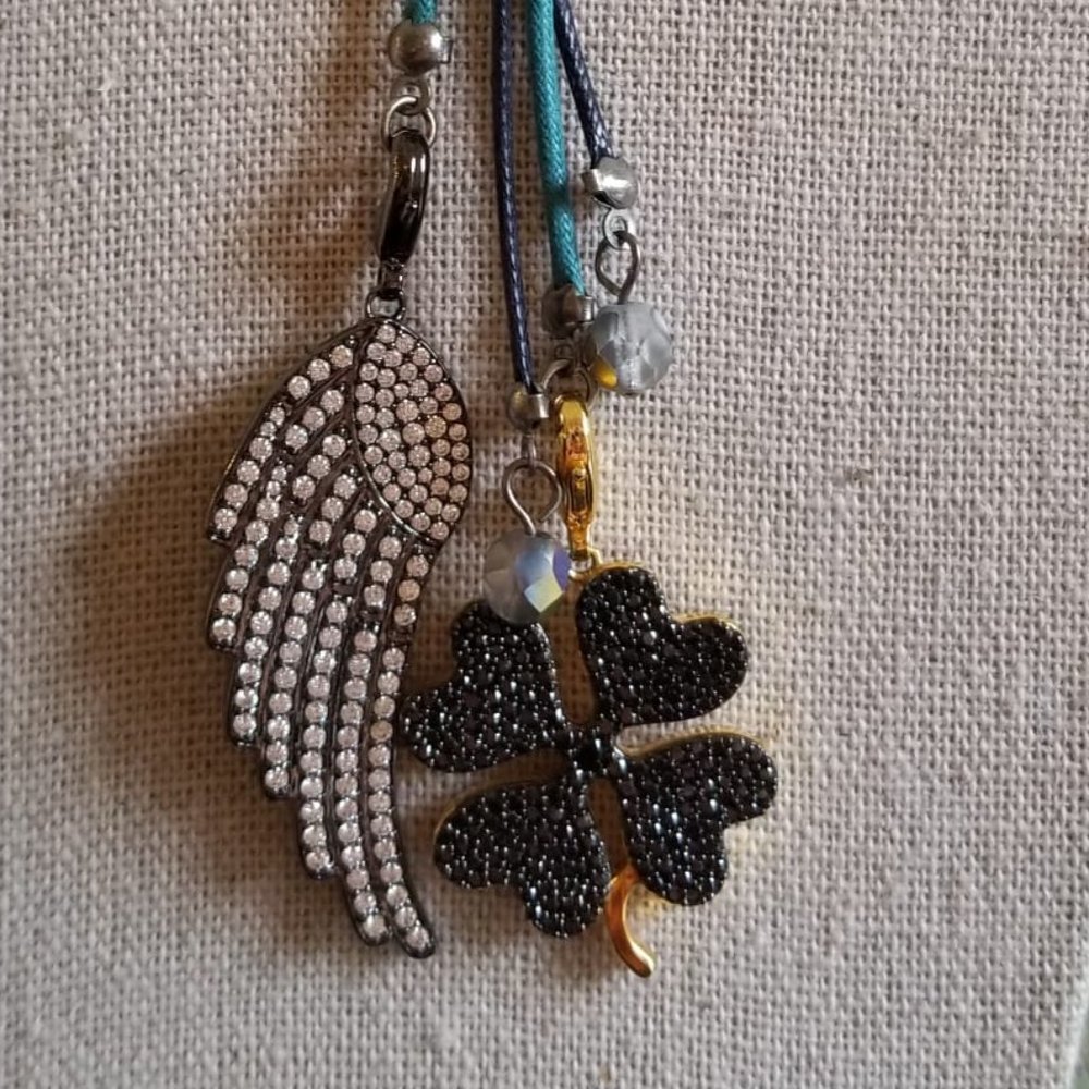 Jewels By Jen Black Crystal Four Leaf Clover Charm - Picture 8 of 9